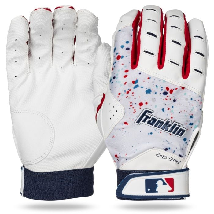 Franklin Sports Second Skin USA Batting Gloves- Youth XS